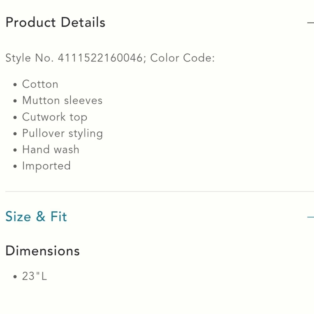 Anthropologie Lace Cutwork Mutton-Sleeve Top, Size Large - Picture 12 of 12